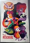 The Rescuers Screen Print Poster 2017 Tom Whalen Disney Mondo Signed A p  20 40