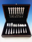 Spanish Baroque By Reed And Barton Sterling Silver Flatware Set 8 Service 32 Pcs