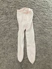Vintage 80s Light Pink Tights W  Lace Ruffle Bottom Baby Girl 9-12 Months