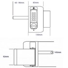 Borg Locks Bl3080 Mini Gate Lock Lh Pull  bl3080mg-lhpull 