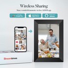 New 8 Inch Digital Picture Frame With Ips Hd Touch Screen  16gb Storage Photo