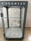 Oakley Rare 3 Tier Countertop Sunglasses Display Case W  3 Clear Stands And Key