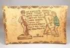 Antique C1906 Leather Postcard   An Artist s Model    -6594