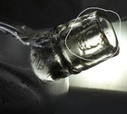 Western Coffin Whiskey Flask-smoke Ambrosia Cigars-hand Blown-1890s