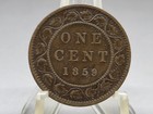 Lot Of 2 1859 Canadian Large One Cent Coins Canada