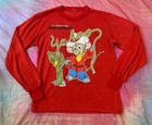 Vtg 90s American Tale Fievel Goes West Ls Shirt Kids Sz L Women   s Xs S Kidcore