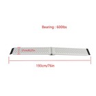 76   8 3  Motorcycle Aluminum Folding Loading Ramp 600 Lbs Atv Utv Tractors Quads