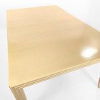 Vintage Mcguire San Francisco Cream Wood Dining Table Faux Bamboo 73 