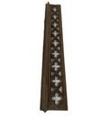 Gothic Slat Pediment Over Door Antique Carved Wood Reclaimed Architectural