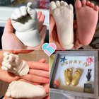 Baby Keepsake Hand Casting Kit - Plaster Hand Molding Or Infant Hand   Foot Mold