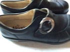 Alegria Khloe Black Nappa Leather Loafers Ladies Sz38 8-8 5 Euc Khl-601 Comfort