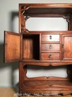 30 4  Old Chinese Marked Huang Huali Wood Carving Tea Cabinet Furniture