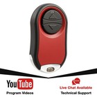 Garage Door Opener 2-button Remote Mini Red For Universal Chamberlain 374ut