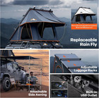 Adventurer Pro Rooftop Tent Hard Shell With Usb Outlet  Side Awning  Replaceable