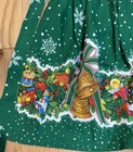 Vtg Handmade Hostess Waist Apron Christmas American Greetings Springs Fabric