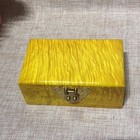 Golden Nanmu Jewelry Box 15  9  6cm Luxury Solid Wood Jewelry Storage Box Hot