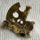 Brass Pocket Sextant Nautical Navigation Maritime Decor Telescope 4 Inch