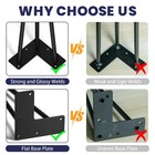 4 Inch Hairpin Table Legs  3 Steel Rods  black  4pcs 