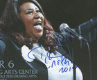 Aretha Franklin  Hand Signed Gig  concert Poster  9  6 2014 Dallas Texas Rare