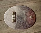 Vintage American Eagle Silver   Gold Tone Belt Buckle