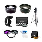 58mm Pro Lens Kit  45x Wide Angle Macro  Close-up  Filters Telephoto Tripod Hood