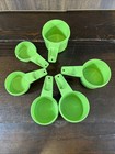 Tupperware Vintage Measuring Cup Apple Green Complete Set Of 6