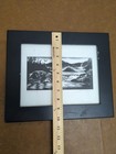 Framed Black   White Landscape Print  the Snow Storm  Signed Limited Edition 8 3