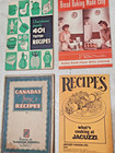 Lot Of 10 Vintage Cookbooks   Booklets Mix Lot Cook Book