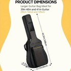 Heavy Duty Full Size Padded Protective Waterproof Acoustic Guitar Bag Carry Case