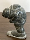 Inuit Eskimo Stone Carving Art Sculpture Signed Lydia