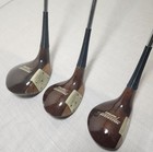 Macgregor Mt2w Tourney Persimmon Vintage Wood Golf Cubs 1  3   4