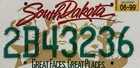21-unused South Dakota Embossed License Plates-1999 Mount Rushmore-beautiful  