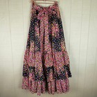 Vintage 70s Ellen Tracy Palazzo Pants Tiered Ruffled Adorable Festival
