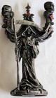 Dwk Corp Grim Reaper 4 Candle Candelabra 1 6 Scale Fine Poly-resin Statue