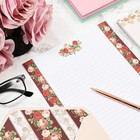 60 Sheets Vintage Floral Stationery With 30 Envelopes  Letter Writing Paper For
