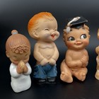 Vtg Rubber Squeaky Baby Toy Lot Of 6 Mcm Bonnytex Laflex Alan Joy