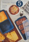 Food Grade Silicone Freezer Trays molds Gray 5 Pack  lids-great For Meal Prep