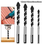 10pcs set Carbide Tungsten Drill Bit For Ceramic Tile Concrete Glass Wood Marble
