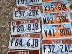 Utah Idaho License Plate Lot 42 Pairs 110 Total Plates -  Expired