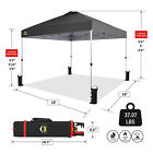 Crown Shades 10x10 Ft Pop Up Canopy Tent W 1 Push Lock  Grey  used 