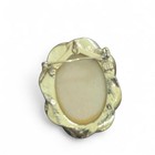 Vintage Brooch With Painted Scene