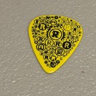 Cheap Trick Rick Nielsen Tour Guitar Pick Black yellow Concert Stage Plectrum Rs