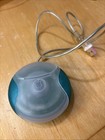 Vintage Apple Usb Mouse Blue teal Model M4848 Round Hockey Puck