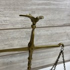 Vintage Brass Scales Of Justice Balance Scale  10  Figural Bird Ornate Base