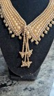 Vintage 1950s Faux Pearl Collar   Necklace Top Hit Fashion Handmade Japan