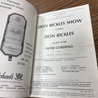 The Don Rickles Show 1973 Oakdale Musical Theatre 20th Anniversary Program