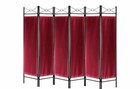 4  6  8 Panels Metal Room Divider Screen Black White Brown Red Woven Insert