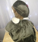 Teddy Bear Plush 26in Soft Classic Holiday  Elegant Velvet Clothes