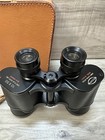 Vintage Scope Binoculars Model  3807 10x50 Amber Coated Optics With Leather Case