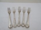 Antique Germany Bremer 800 Silver Set Of 5 Forks 187 7 Grams   6 035 T oz
